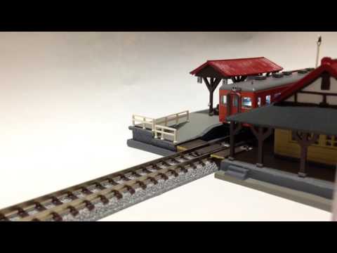 「下り列車」TOMIX キハ28 2300 + キハ20 首都圏色 M《企画品》停車場停止～発車（進行方向より 後打ち）