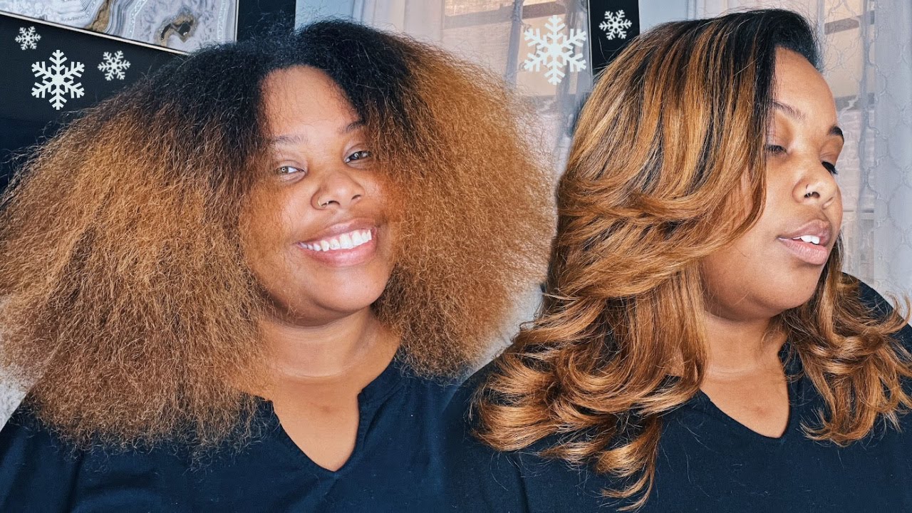 Silk Press on DAMAGED/DRY Natural Hair YouTube