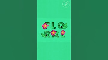 🌼 Fill your letters with flowers in Procreate! 🌸
