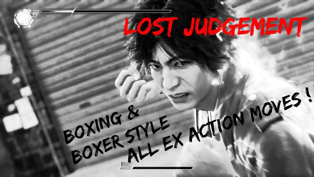 Lost Judgment Boxing & Boxer Style (DLC) All EX Actions (Heat Moves