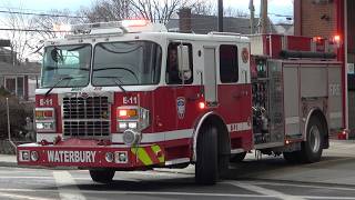 Waterbury FD *NEW* Engine 11 Responding