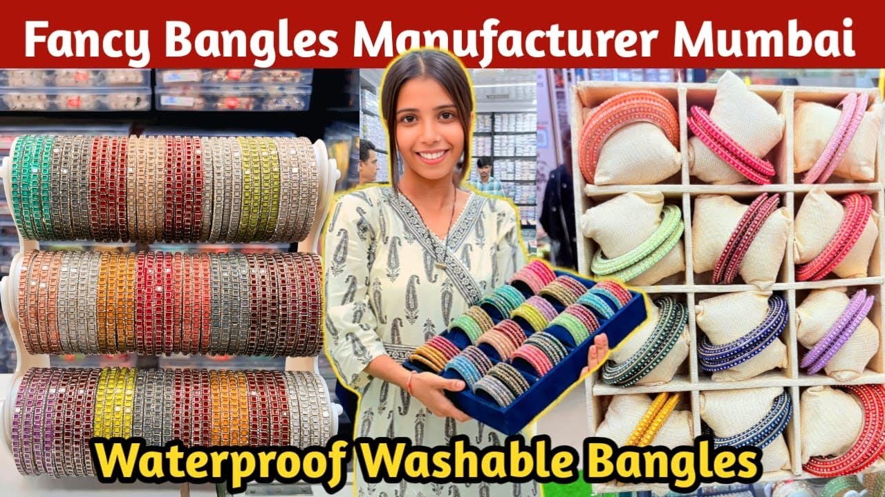Waterproof Washable Fancy Bangles Manufacturer Mumbai, Premium Glass Bangles Wholesale Market Mumbai