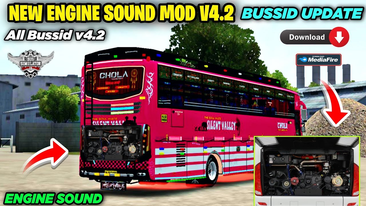 New Engine Sound Mod For Bus Simulator Indonesia v4.2 Update ! Bussid ...