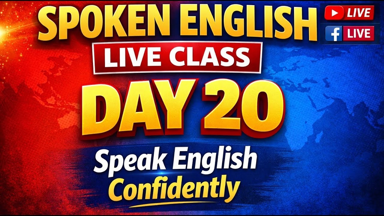 Day 20 | Spoken English Live Class | Improve English Fluency | Stride Institute