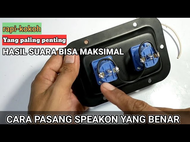 cara pasang kabel ke speakon  soket jack speakon class=