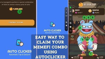 HOW TO CLAIM YOUR DAILY MEMEFI COMBO USING AUTOCLICKER. PLUS LEARNING HOW TO USE AUTOCLICK
