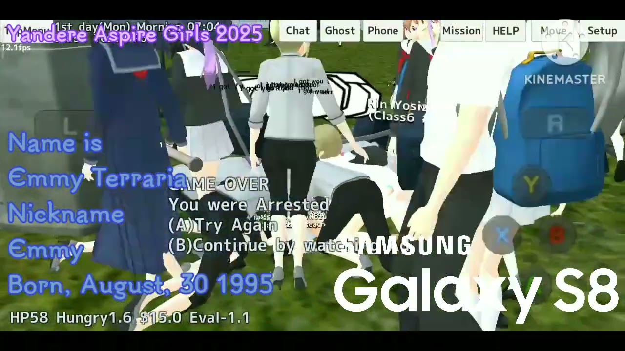 Samsung Galaxy S8 Startup and Boot Animation Game Over Of Tomoka Itoh | School Girls Simulator