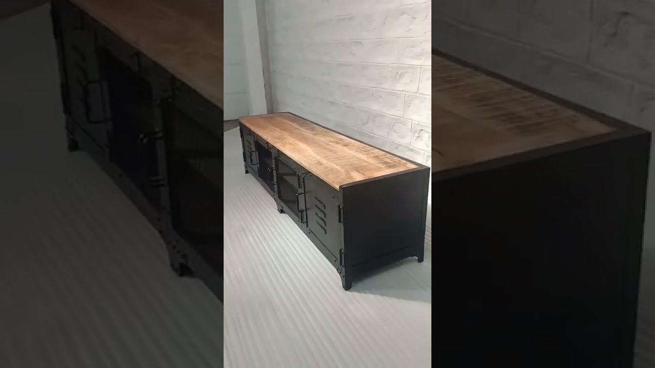 Modern industrial TV Cabinet