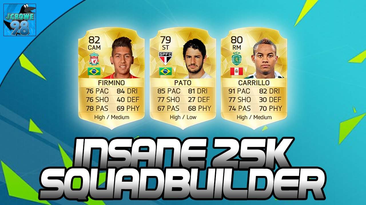 FIFA 16 - Insane 25k Hybrid Squadbuilder! w/ Pato, Firmino & Carrillo!!
