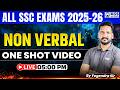ALL SSC EXAMS 2025-26 | Reasoning Non Verbal One Shot Video | By Yogendra Sir