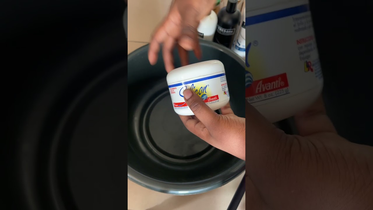 Products used for wig revamp.          