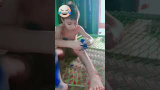 #Shorts #KidsFun Notebook Nahi Mili To Apni Tang Hi Copy Bana Li 😂✏️ ❤️🧸