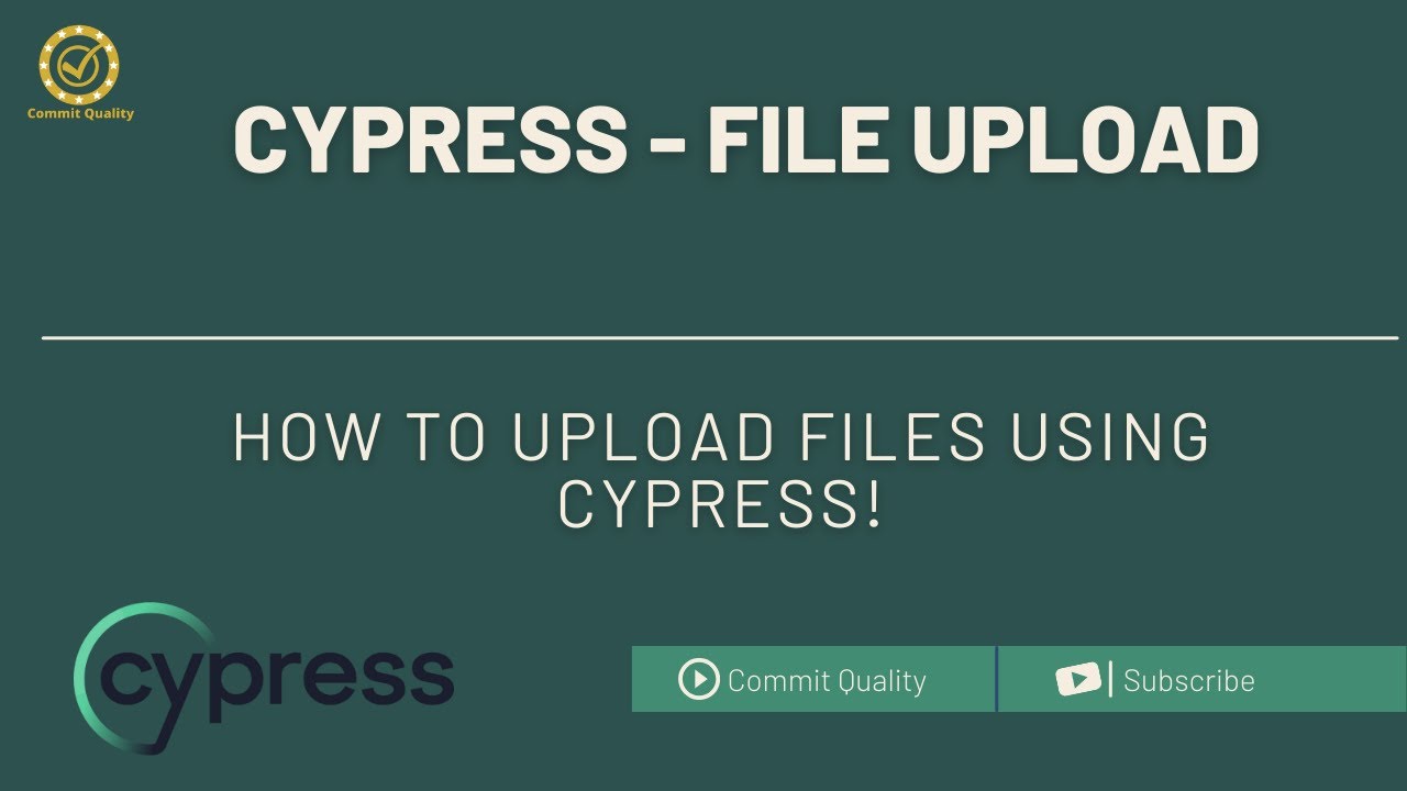 CYPRESS FILE UPLOAD TUTORIAL - YouTube