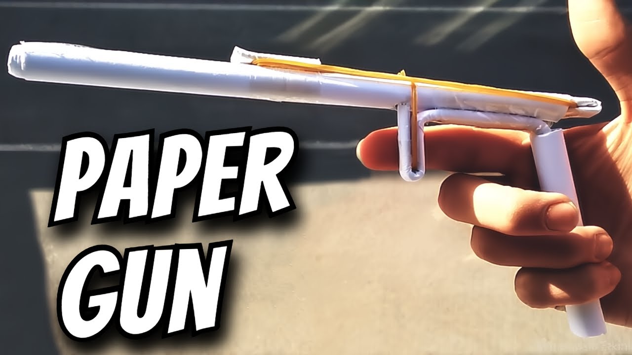 DIY - Comment fabriquer un pistolet en papier qui tire des balles (Easy