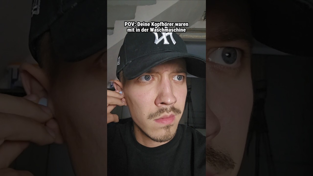 POV: Deine Kopfhörer waren mit in der Waschmaschine 🎵🤣
