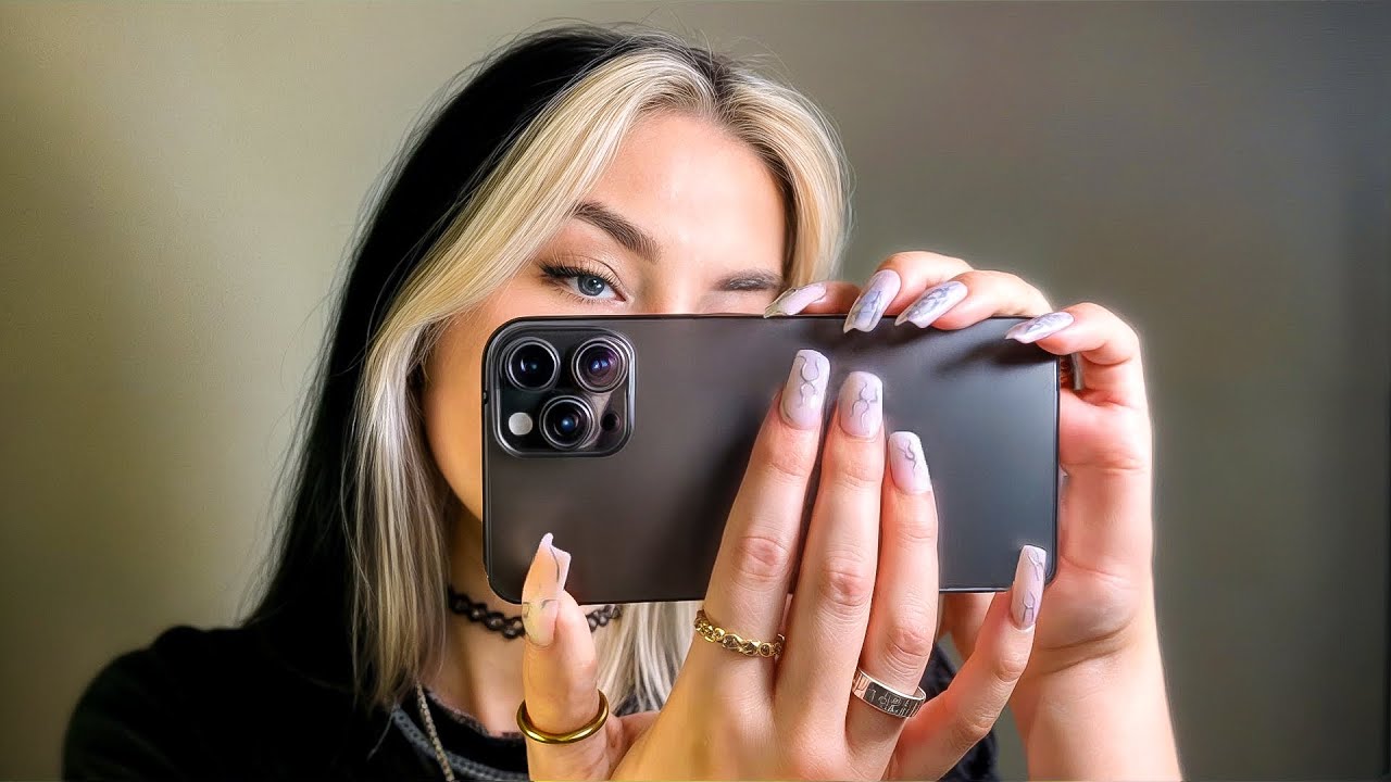 ASMR iPhone + Camera tapping & scratching w/ long nails 😴 no talking