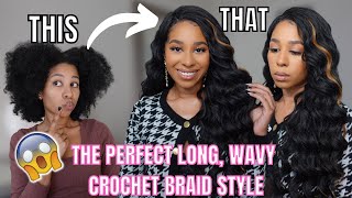 KIMA BRAID OCEAN WAVE | HOW TO | CROCHET BRAIDS screenshot 5