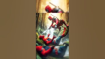 Deadpool vs Spiderman Fight Video #spiderman #deadpoolfight #avengers #deadpool