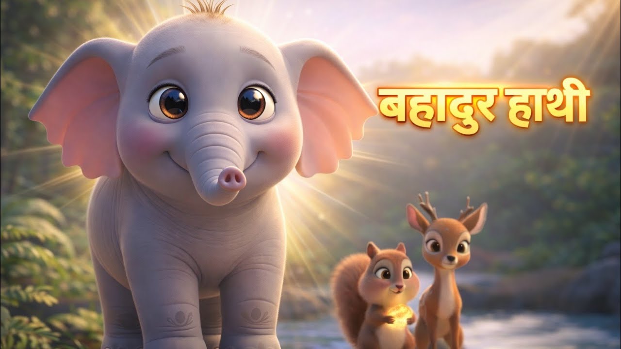 Bahadur Hathi 🐘 |The  Brave Elephant Story in Hindi | Moral Story for Kids