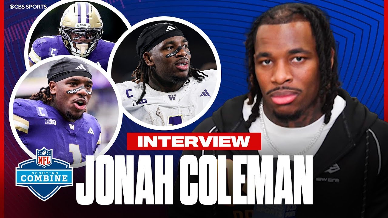 Jonah Coleman NFL Combine Interview: Describing his slept on receiving skills & his patience