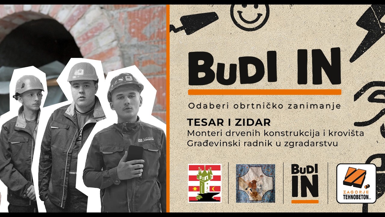 BUDI IN-Monter drvenih konstrukcija i krovišta i Građevinski radnik u zgradarstvu-ZAGORJE TEHNOBETON