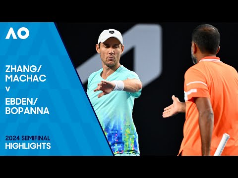 Machac/Zhang v Bopanna/Ebden Highlights | Australian Open 2024 Semifinal