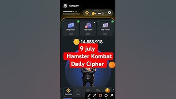 Hamster Kombat Daily Cipher Code 9 july #crypto #shorts