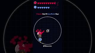Bouncing Ball Duel --- Crimson Red vs Cornflower Blue
