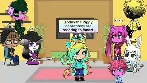 Piggy characters react to ship fanart!