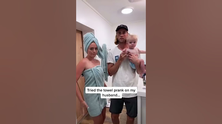 Tried the towel prank on my husband #shorts