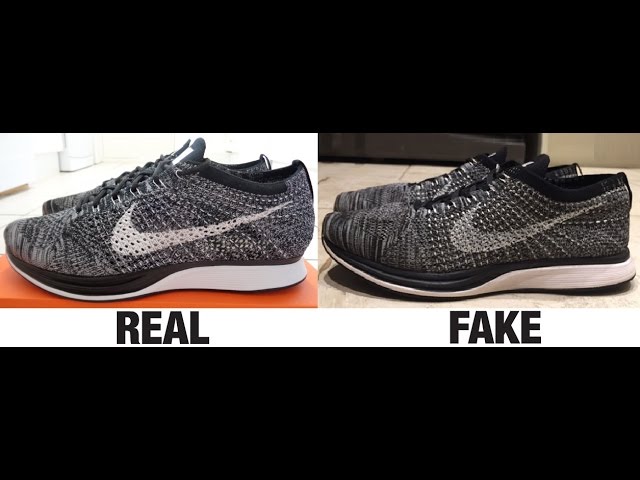 Modales Propio caridad How To Spot Fake Nike Flyknit Racer Trainers Authentic vs Replica  Comparison - YouTube