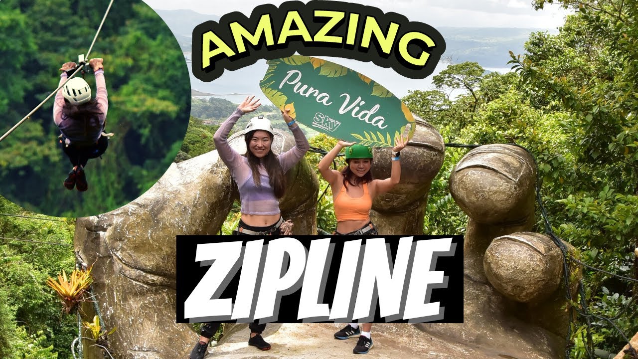 Zipline in Costa Rica, Arenal Sky Adventures // 4k GoPro Hero 9