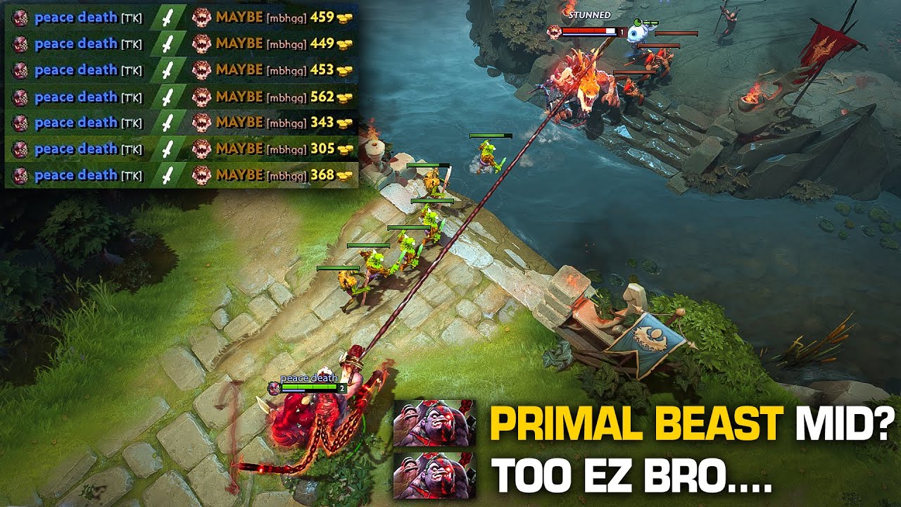 Pudge Mid показывает Primal Beast, кто настоящий зверь | Официальный представитель Pudge