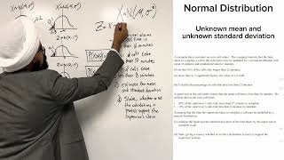 Unknown mean and unknown standard deviation- Normal Distribution