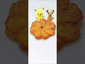 ひまわりデザインのケーキを食べてポケモンのように楽しもう Eat sunflower design cake and enjoy like pokemon #shorts #stopmotion
