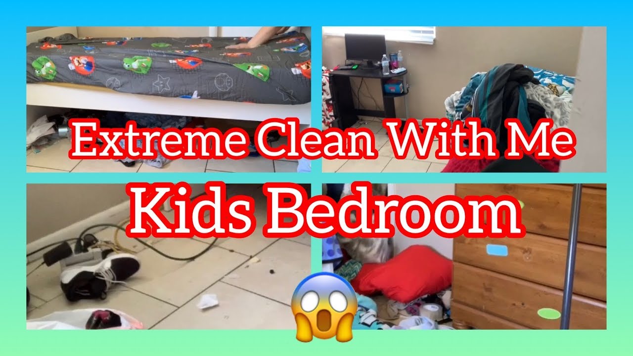 EXTREME CLEAN WITH ME/CLEANING KIDS ROOM - YouTube