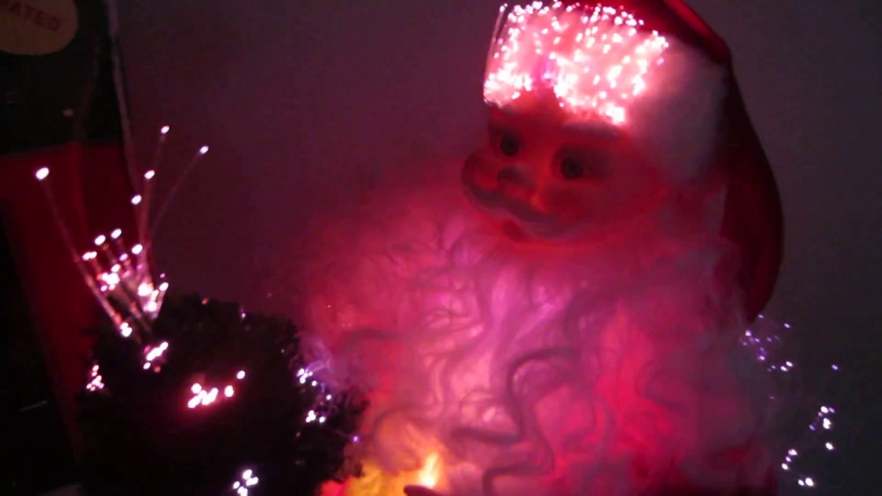 Fiber Optic Santa in Sleigh YouTube