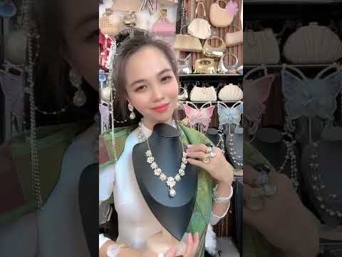 Bộ Vòng Cổ & Bông Tai Ngọc Trai - Mê Áo Dài Thời Trang