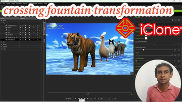 How To Make Crossing Fountain Transformation  | Complete video | 3D Animation Video Banana Sikhe