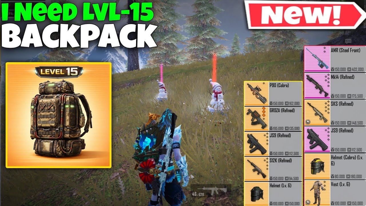 I need level 15 Backpack🎒to carry my Loot | PUBG METRO ROYALE 
