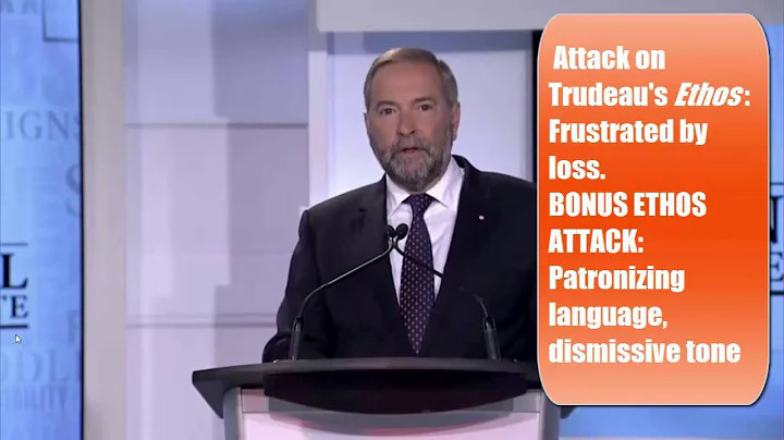 Pop-Up Rhetoric: Trudeau vs. Mulcair in 2015 Federal Election Debate