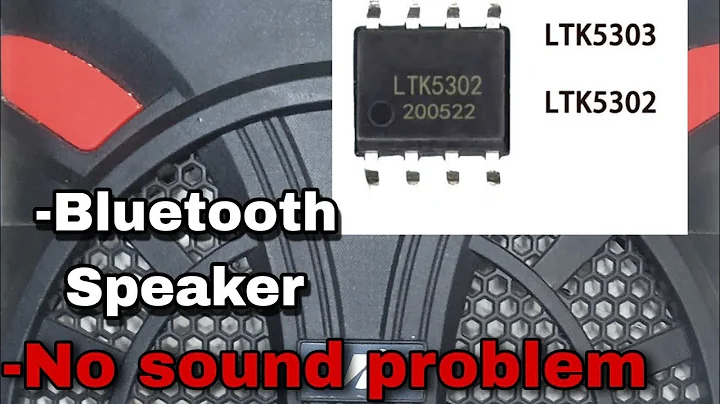 KTS-1090F Bluetooth speaker no sound problem . Solve by changing new amplifier