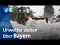 Unwetter ziehen über Bayern