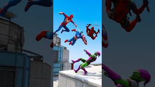 SPIDER MAN, DEADPOOL & CAPTAIN AMERICA DESTROY Villain Brothers! 😱🔥  GTA 5 Shorts