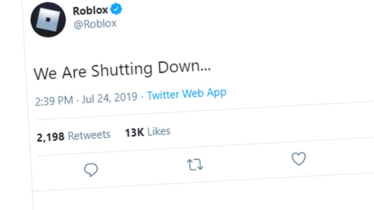Roblox Shutting Down Youtube
