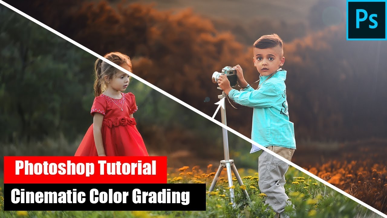 Cinematic Color Grading Photo Tutorial Cinematic Color Grading Photoshop Tutorial - YouTube