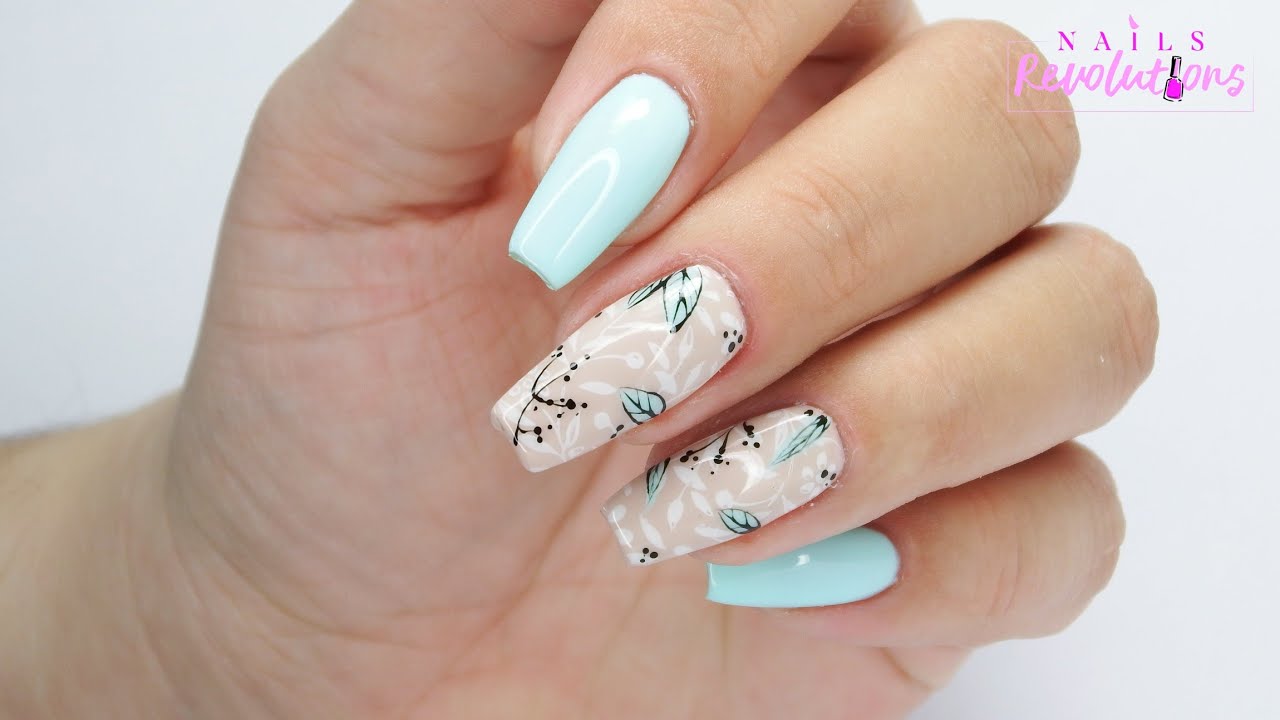 Florar nails art tutorial / Charbonne