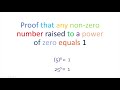 Lesson on Exponents by AJ - Part 2 - Exponent of Zero 0 - Proof 1