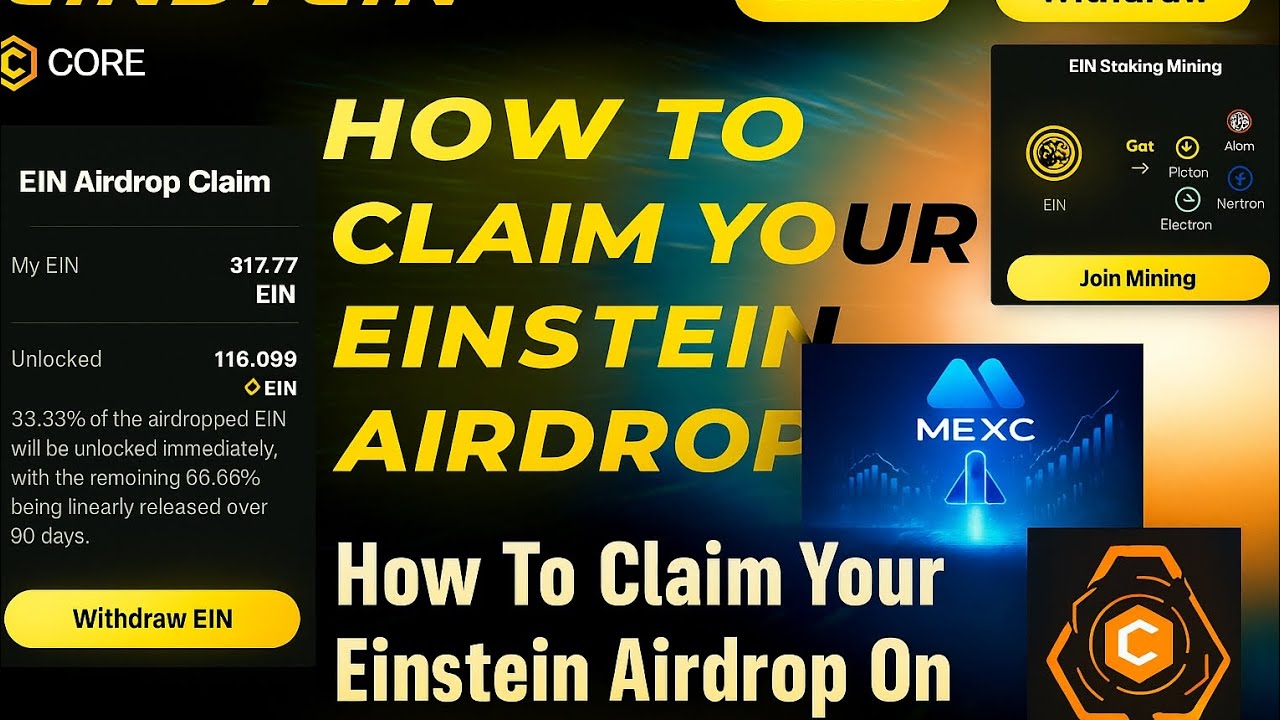 🚀 Claim Your Einstein Airdrop Now on Satoshi CORE! 💰🔥| Step-by-Step Guide 🧠🪙