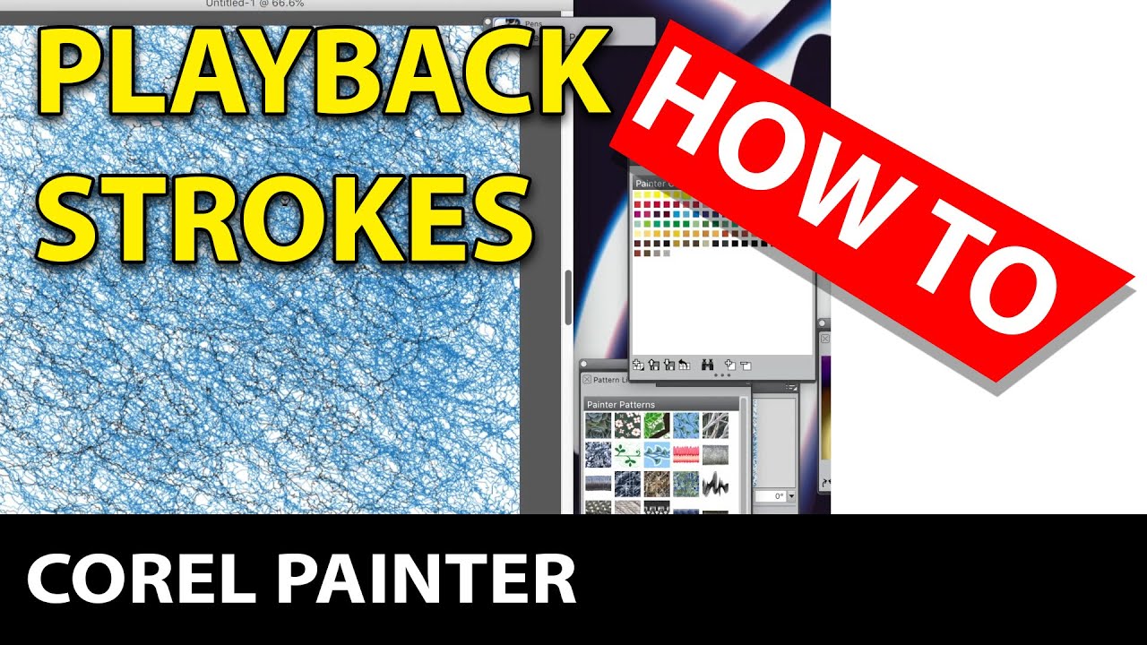 Corel Painter :  Playback Strokes and Auto Playback Tutorial | Graphicxtras